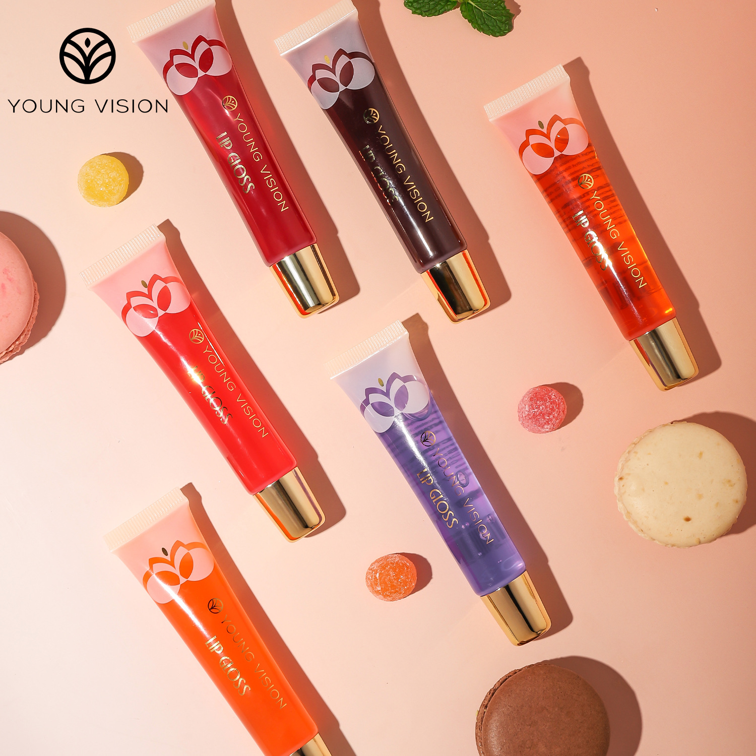 YOUNG VISION Glass Mirror Transparent Lip Oil, Lip Gloss, Mint Lip Liquid, Fruit Lip Gloss Application Scenario