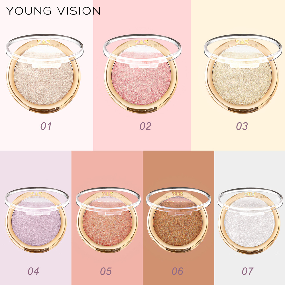 YOUNG VISION baking powder, polarizing and highlighter powder, setting and contouring powder compacts, contour and three-dimensional nose shadows details Picture