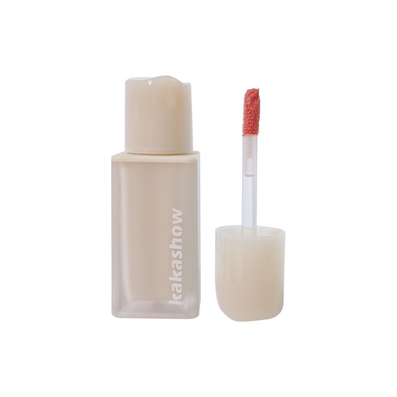 kakashow Pink matte nude lip Gloss, a natural summer matte lip mud that makes the skin look fairer and less likely to stick to a cup of soft matte lipstick Item Picture