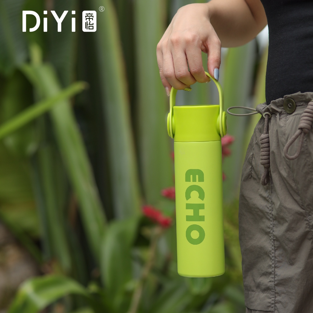 DY-BW1042帝怡回响经典提手杯，500ml，内外304不锈钢，喷塑漆面，耳机提手造型。享受运动，享受呼吸详情2