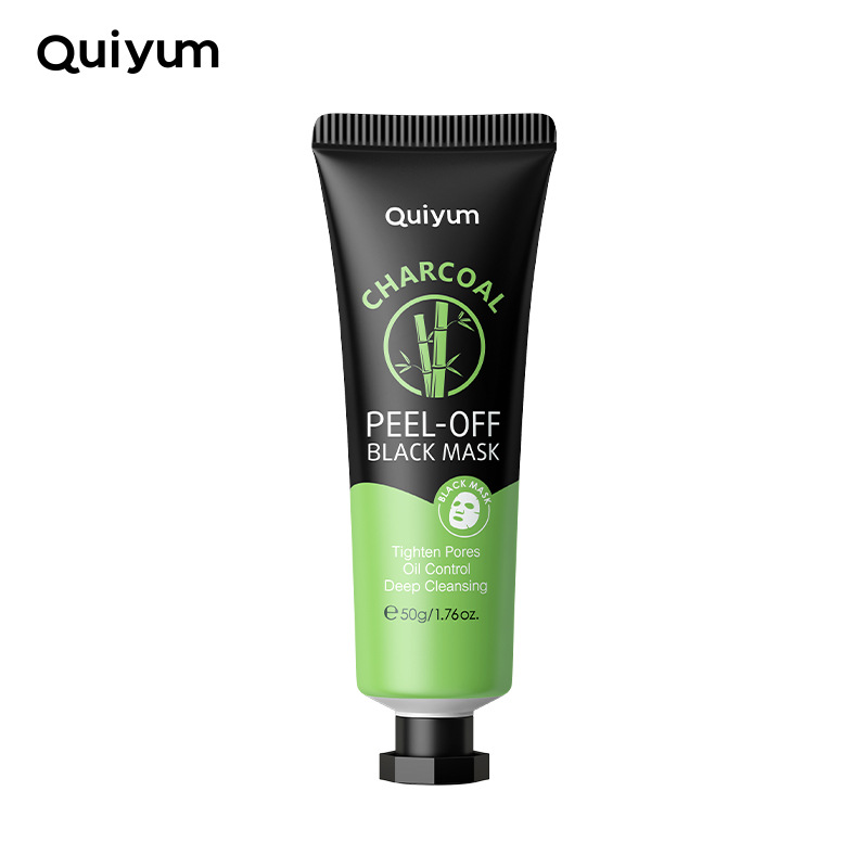 Cross-border temu version quiyum Bamboo Charcoal peel-off Mask 50g (tube) Moisturizing skin care products in stock Item Picture