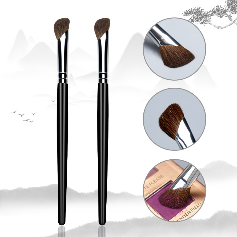 Cross-border small scythe nose shadow brush, shading brush, horsehair oblique contouring shadow brush, Cangzhou makeup brush, full set of animal hair full figure