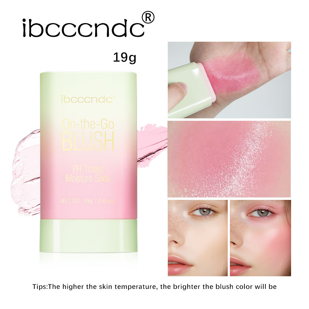 ibcccndc Color-changing Rotating Blush Cream Contouring Blush Cream Natural Nude Makeup Matte Blush Stick details Picture