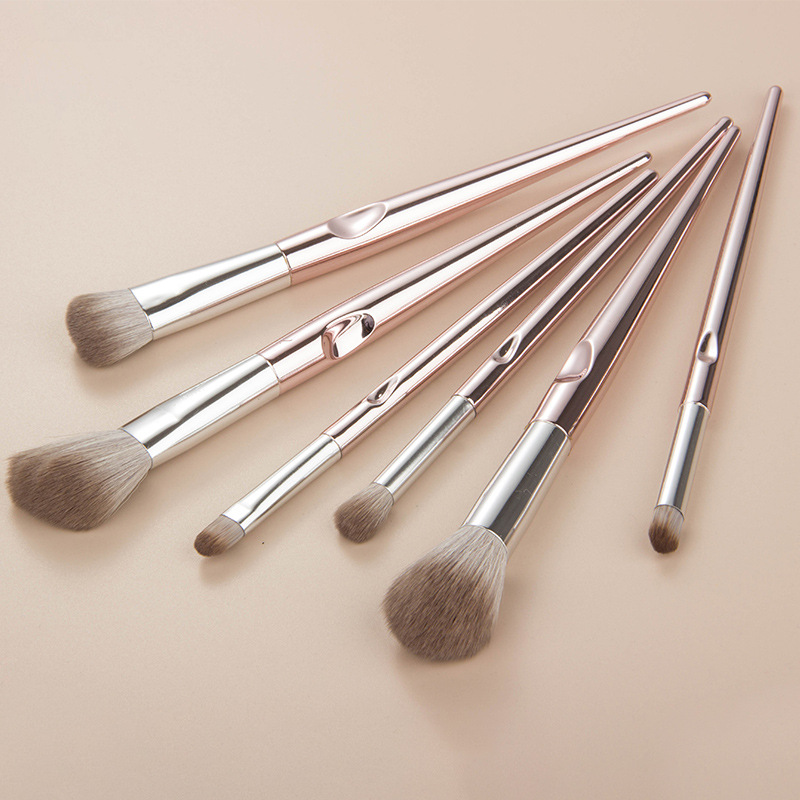 Cross-border export foundation brush, colored makeup brush set, complete set of loose powder, eyeshadow, lip brush, concealer box, beauty tools details Picture