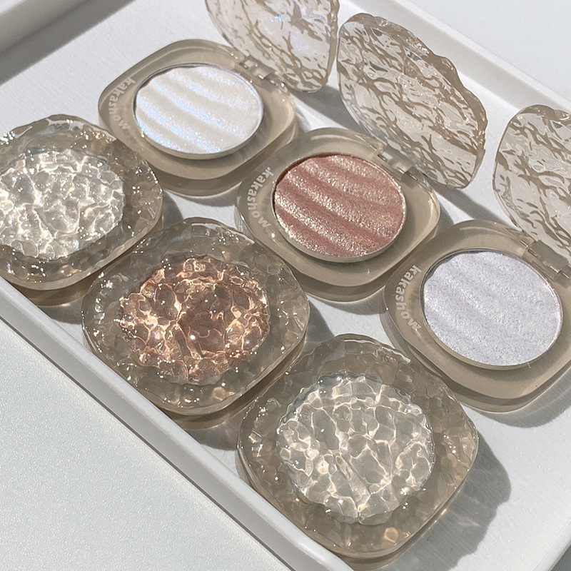 kakashow Sparkling High-gloss Powder for Facial brightening, three-dimensional pearlescent polarized Light, Fine Sparkling, under-eye contouring, and mashed Potato High-gloss details Picture