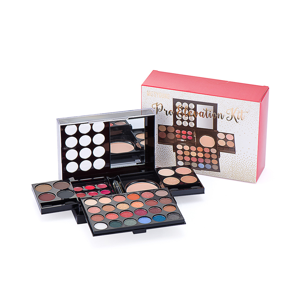 MissYoung Makeup Set Cross-border Exclusive beauty multi-color eyeshadow, lip gloss and eyebrow powder combination set full figure
