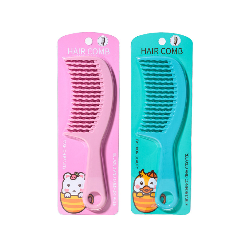 Ruby Cartoon version hair comb, single ABS care comb, wavy tooth comb, massage comb S423 Item Picture