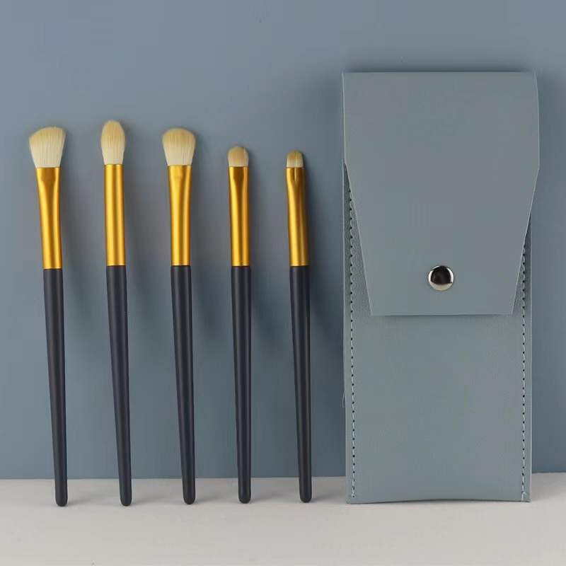 5-piece Star Motion eyeshadow brush set, soft bristle eye cover brush, smudging brush, eye makeup, nose shadow brush, makeup brush, eyeliner brush details Picture