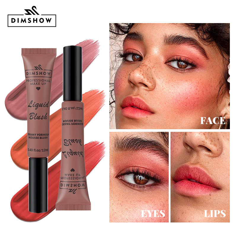 Cross-border ti Brightening Liquid Blush Matte, natural and three-dimensional, complexion enhancement, contouring, nude makeup blush full figure