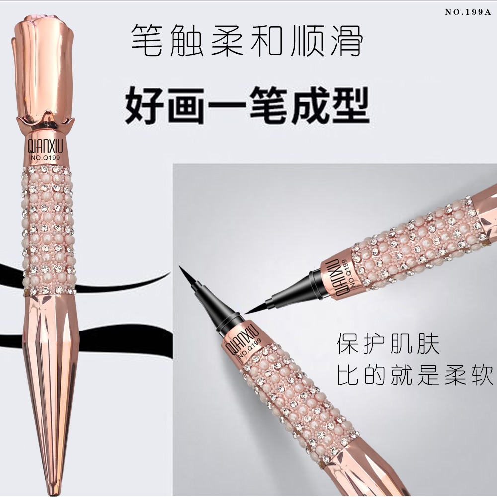 QIANXIU Cross-border Makeup Queen, Scepter non-smudging Eyeliner Liquid Pen, a best-selling product in Europe and America, waterproof and long-lasting eyeliner pen Application Scenario