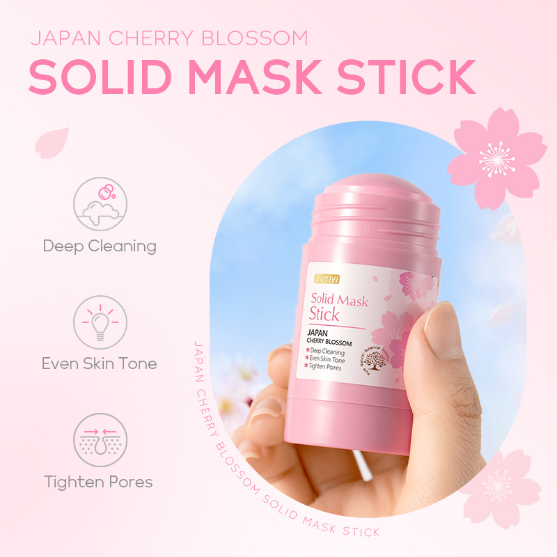 Cross-border fenyi Cherry Blossom solid Mask Stick application type mask for pore cleansing, hydration and moisturizing manufacturer wholesale details Picture