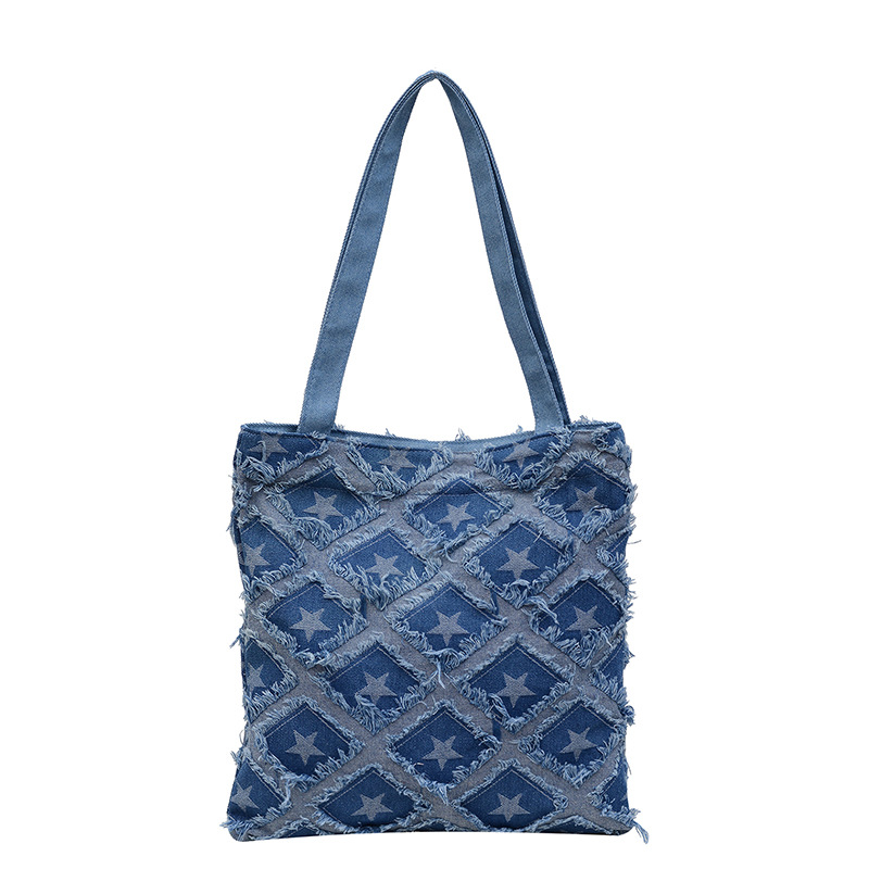 2024 New bucket bag, starry fringed fringe single-shoulder bag, autumn trendy and personalized design handbag, crossbody bag Item Picture