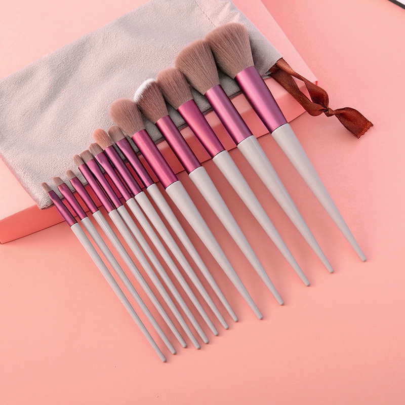 Factory direct sales of Sijiqing makeup brush set, 13 soft bristle brushes, eyeshadow brushes, loose powder beauty brushes, complete set in stock full figure