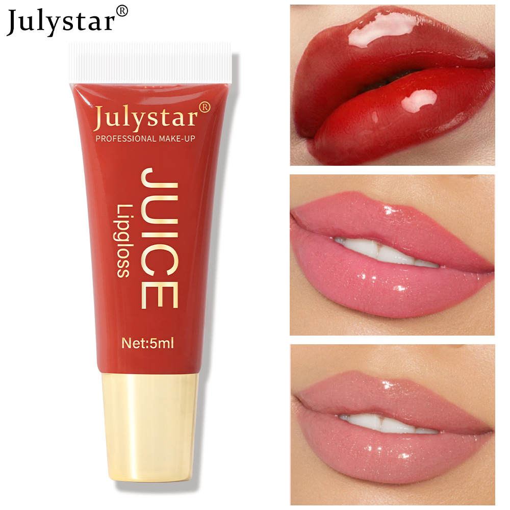 Cross-border hydrating lip gloss with a lustrous texture, non-stick cup, brightening tube, lip gloss and lip gloss wholesale for export details Picture