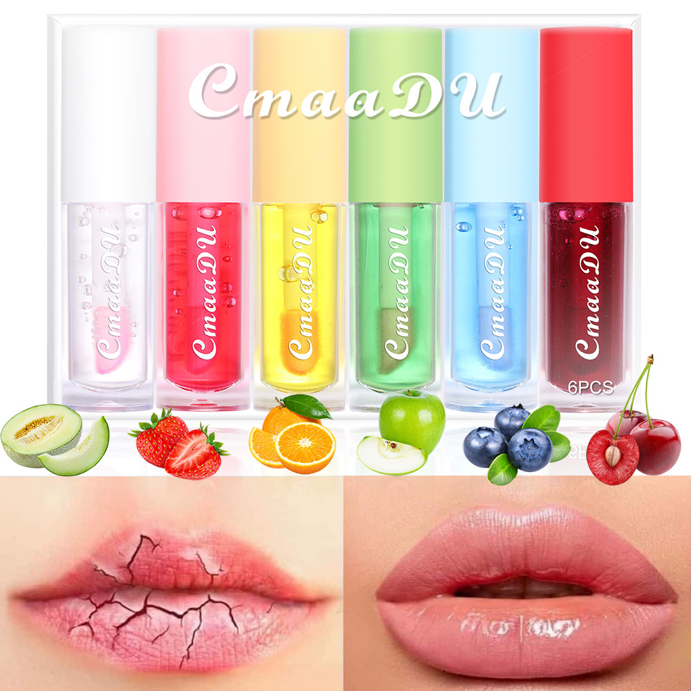 Check it out! Link Disclaimer - For export only :CmaaDu 6-pack Fruit-Flavored color-changing Lip Gloss full figure