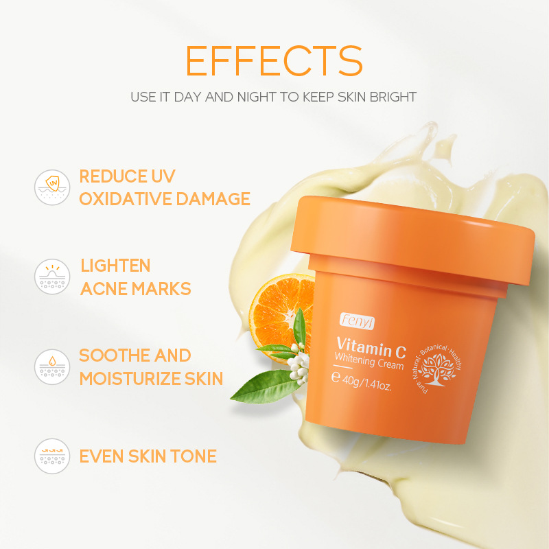 FENYI Vitamin C Cream 40g Hydrating and Moisturizing Cross-border Shrimp Skin Care Products and Cosmetics wholesale Application Scenario