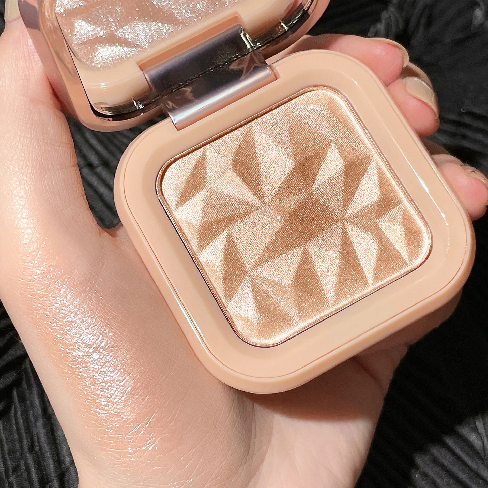 PIPL Iridescent Veil Single-color High Disc Glitter Powder Pearlescent Facial Brightening Makeup Fine Glitter Natural Champagne Color Cross-border full figure