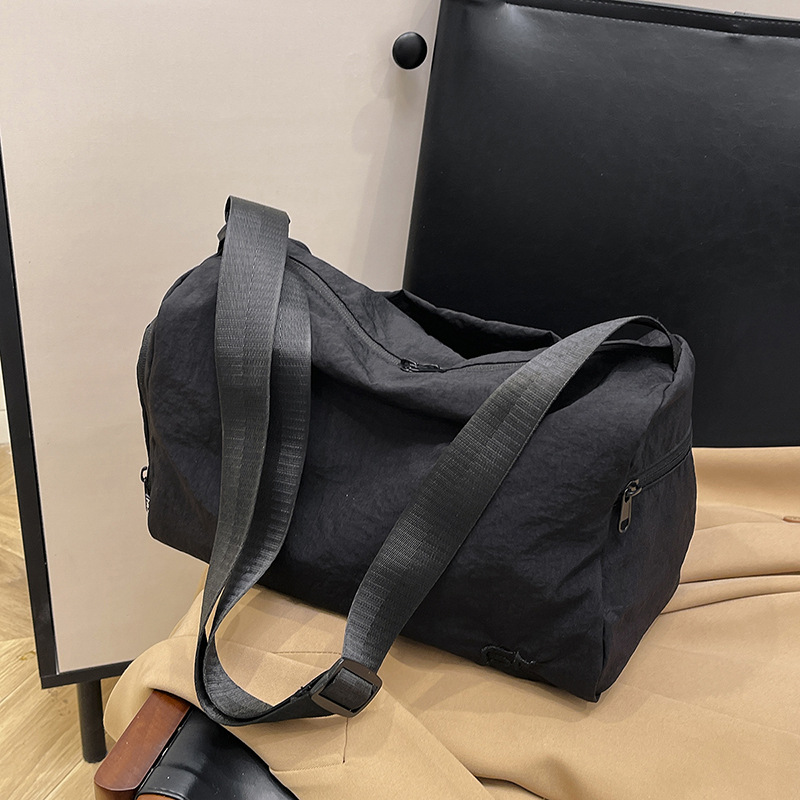Crossbody tote bag, Korean style Instagram niche design women's bag, nylon fabric canvas bag, fashionable, casual and artistic single-shoulder bag full figure