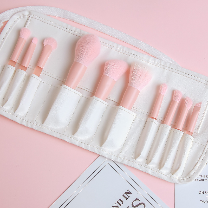 Cangzhou Soft Bristle 10 pieces, Half Pond Jelly mini Mini makeup brush set, dot color brush, Blush powder brush, Blade brush Application Scenario