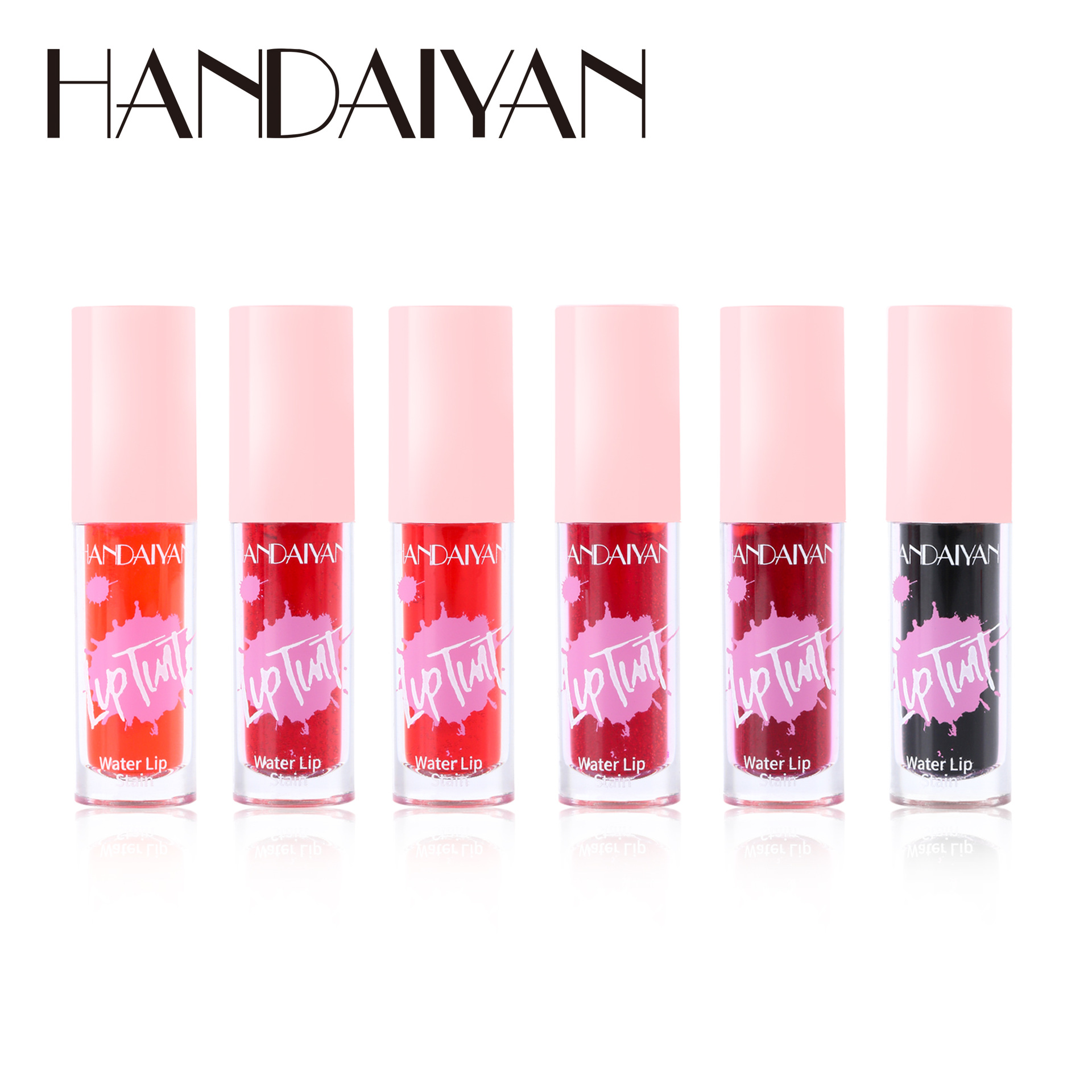 handaiyan matte lip gloss lipstick is long-lasting and does not fade easily. Cross-border lip makeup lipstick water Item Picture