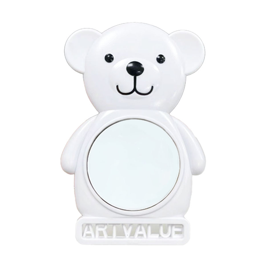 ART VALUE Bear Mirror, Cute Cartoon portable mirror, Touch-up High List, Small makeup mirror wholesale Item Picture