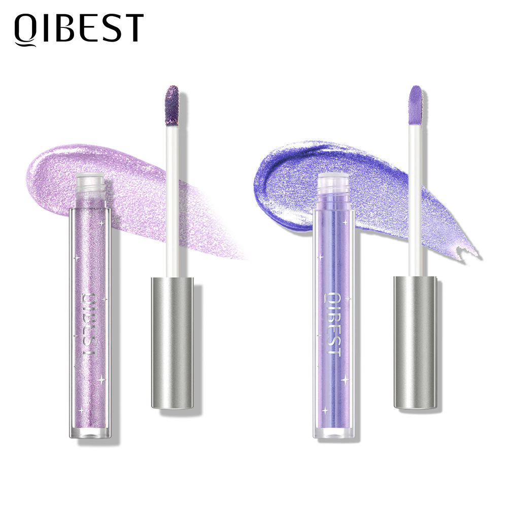 QIBEST Diamond Eyeshadow Liquid Sparkling Pearl High Gloss Super Shiny Matte Finishing Eyeshadow Liquid Set Cross-border Item Picture