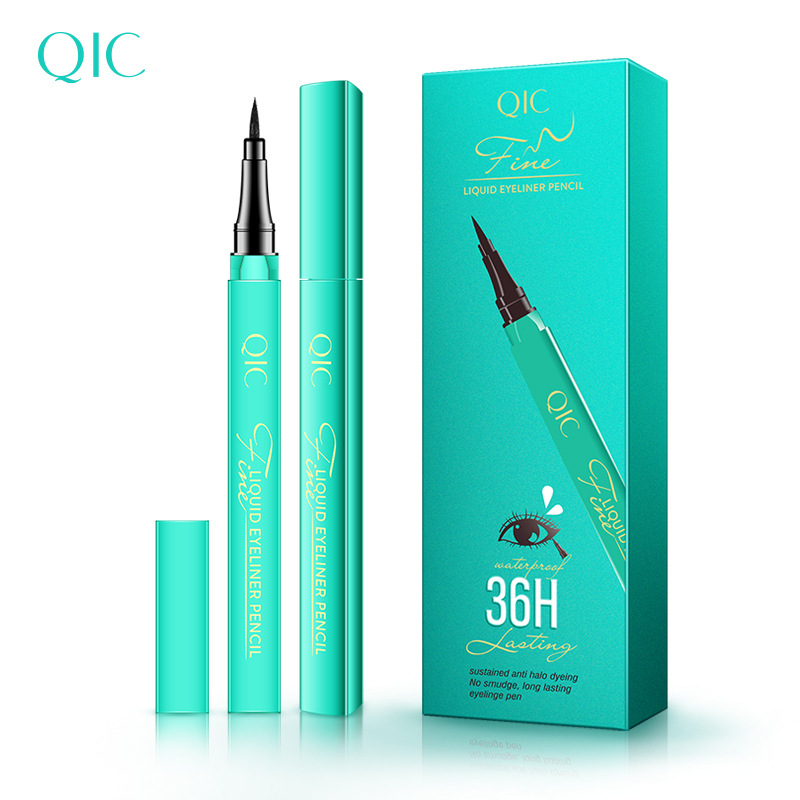 Beauty waterproof and non-smudging eyeliner pen for beginners, smooth and slender eyeliner liquid pen, cosmetics wholesale factory direct sales Item Picture