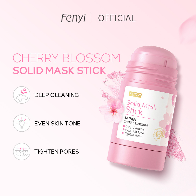 Cross-border fenyi Cherry Blossom solid Mask Stick application type mask for pore cleansing, hydration and moisturizing manufacturer wholesale full figure