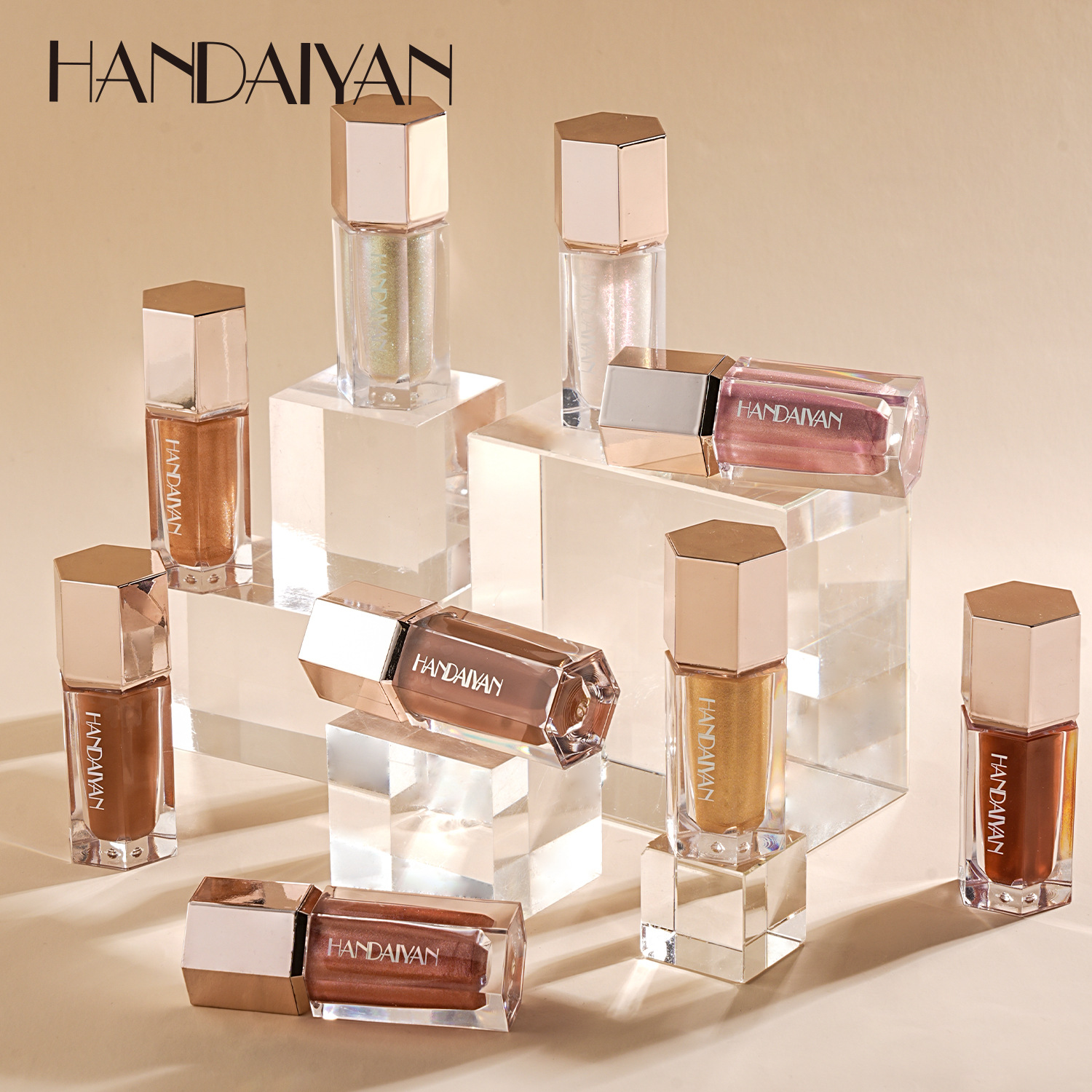 handaiyan Highlighter Contouring Liquid, Han Daiyan Facial Shadow Pearl Brightening Liquid, Cross-border Eyeshadow Liquid from Europe and America Specification drawing