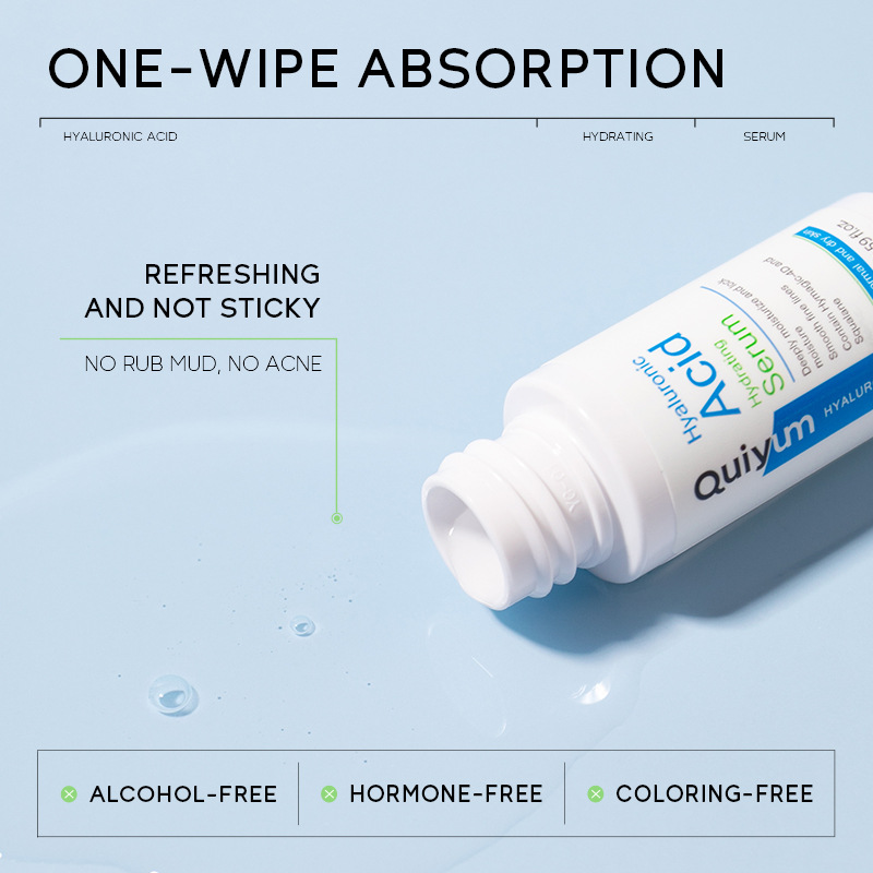 Cross-border QUIYUM Hyaluronic acid Essence, 17ml Hydrating, Moisturizing and Brightening Essence, factory wholesale in stock Specification drawing