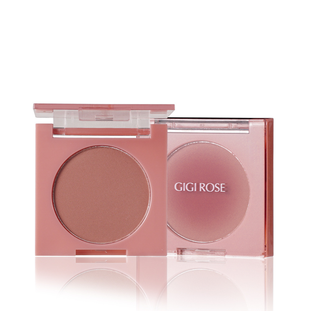 GIGIROSE Blush 2024 New Style Swelling Peach Brightening Blush Contouring Student Affordable Single Color Natural Nude Specification drawing