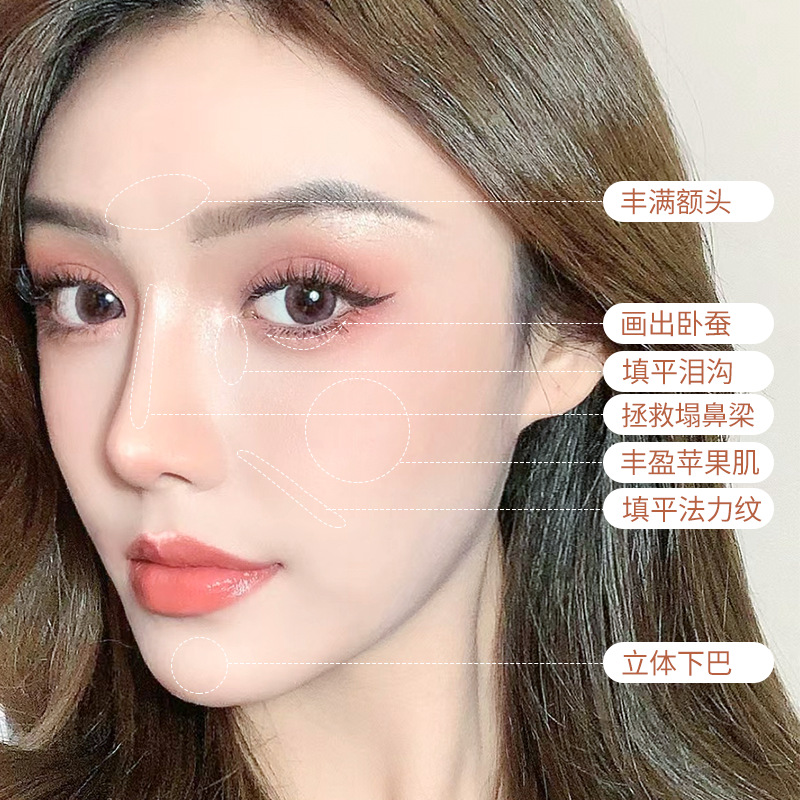 PIPL Iridescent Veil Single-color High Disc Glitter Powder Pearlescent Facial Brightening Makeup Fine Glitter Natural Champagne Color Cross-border Specification drawing
