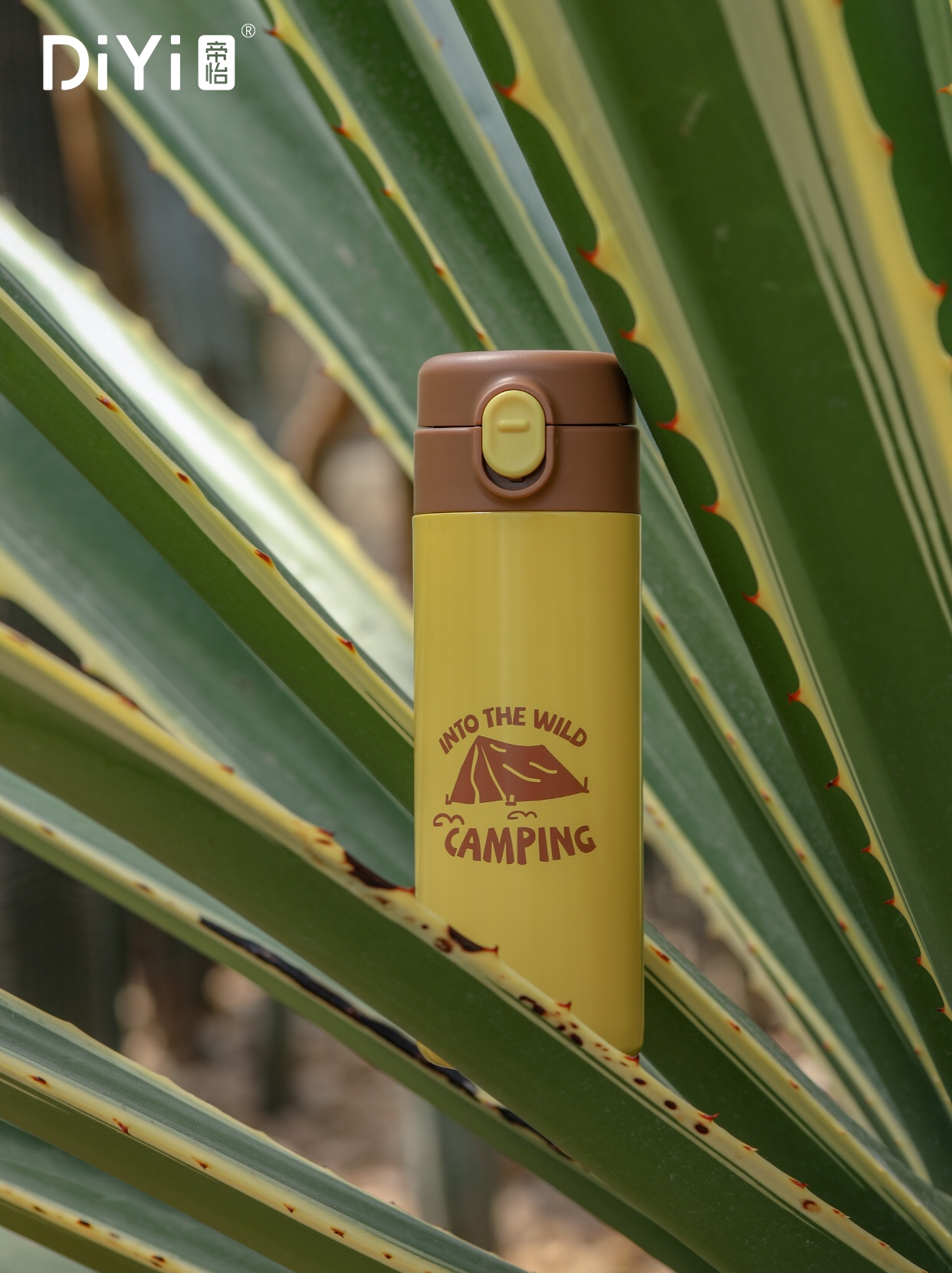 城市喧嚣，追逐理想⛺️DY-BW1016帝怡山野弹跳杯280ml,内316外304不锈钢，直饮饮水口。详情3