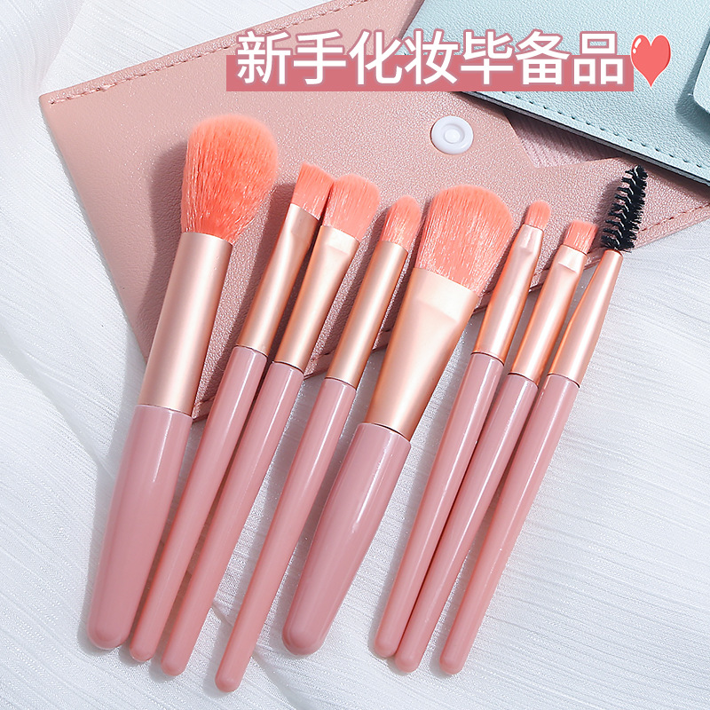 Morandi Makeup Brush set, Super soft loose powder high-gloss concealer Eyeshadow brush, Cangzhou portable set, makeup tools details Picture