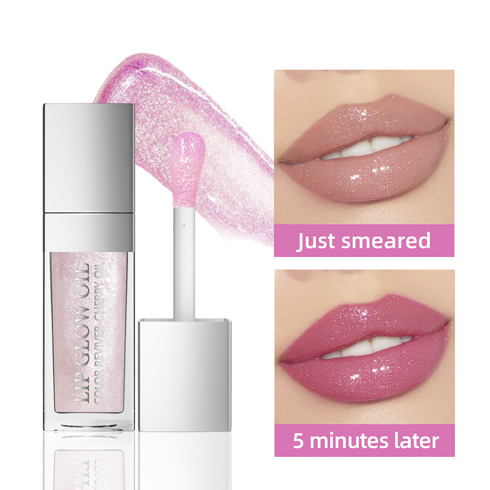 Hellokiss Lip Moisturizing and hydrating Color Changing Lip Oil full figure