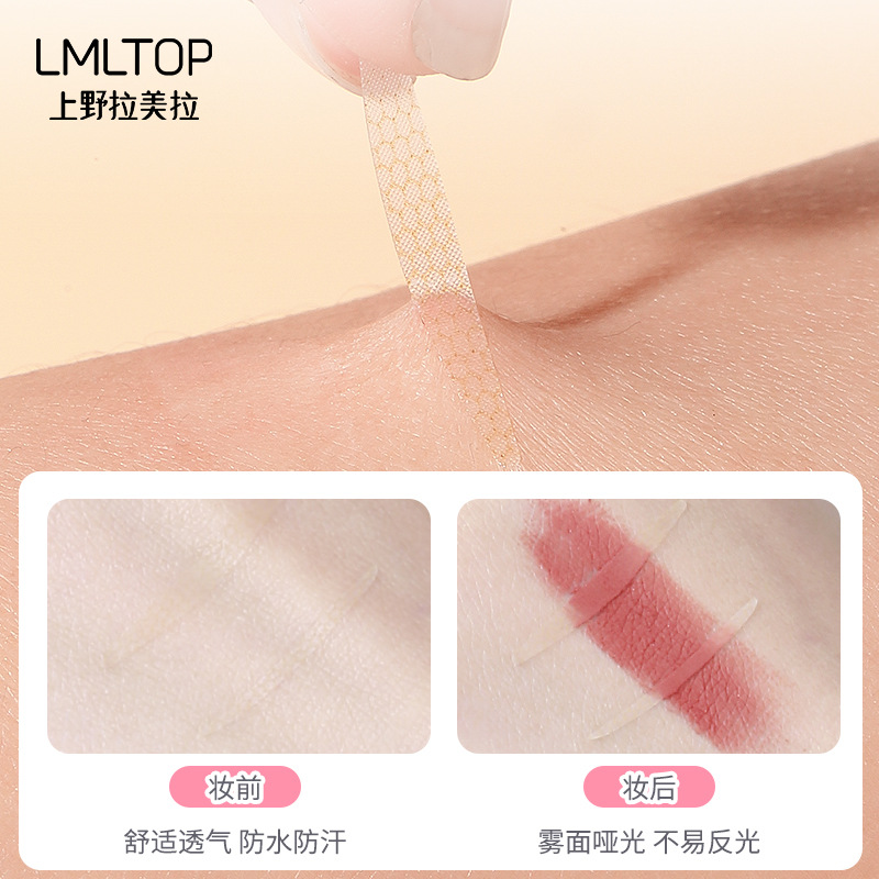 LMLTOP 54 pairs of Invisible lace Double Eyelid Stickers Natural Olive Shape Slender Beauty stickers SY1029 details Picture