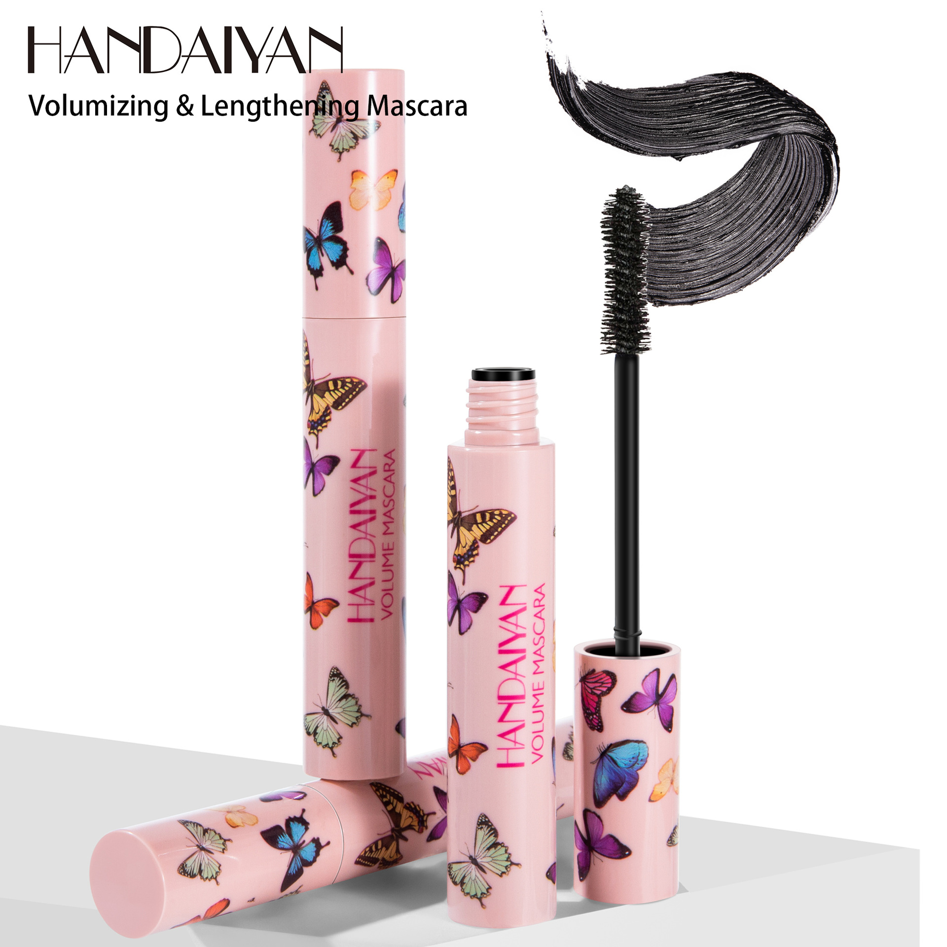 Cross-border Mascara Fine Comb HANDAIYAN, sweat-proof, non-smudge, long, curly and thick mascara details Picture