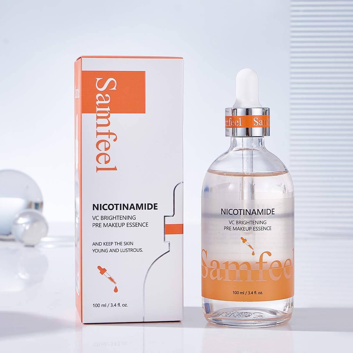 Nicotinamide VC Brightening Pre makeup essence Specification image