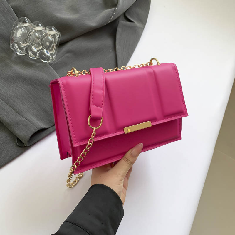 Cross-border commuting small square bag, retro chain single-shoulder bag, Korean version crossbody bag, new autumn/winter 2024 collection, women's bag full figure