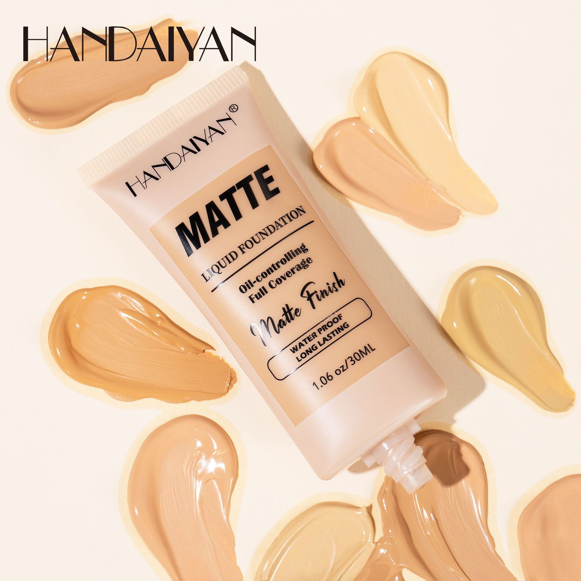 handaiyan Cross-border Concealer Foundation is a long-lasting, non-smudge, pore-invisible and moisturizing foundation with a European and American style Specification drawing