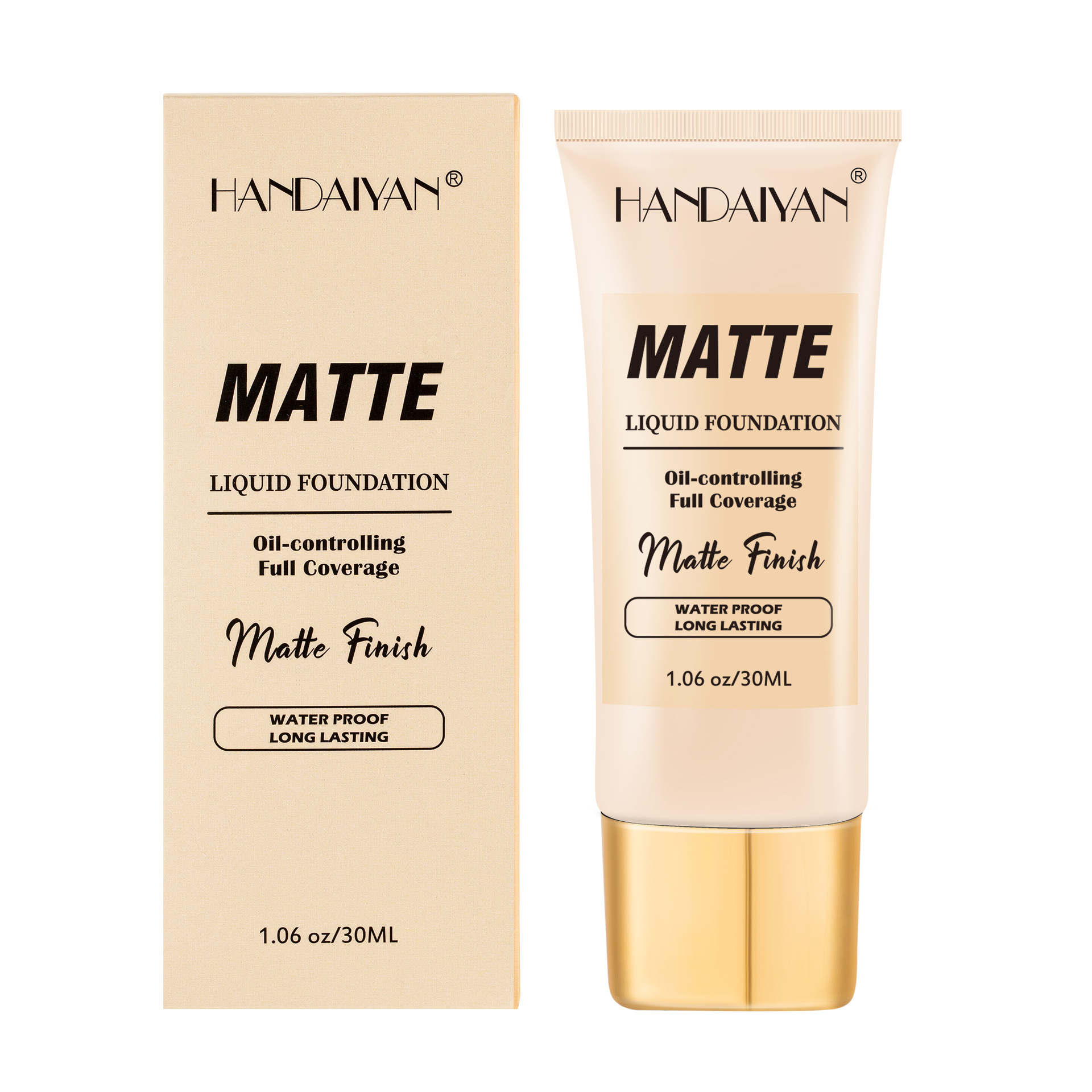 handaiyan Cross-border Concealer Foundation is a long-lasting, non-smudge, pore-invisible and moisturizing foundation with a European and American style Item Picture