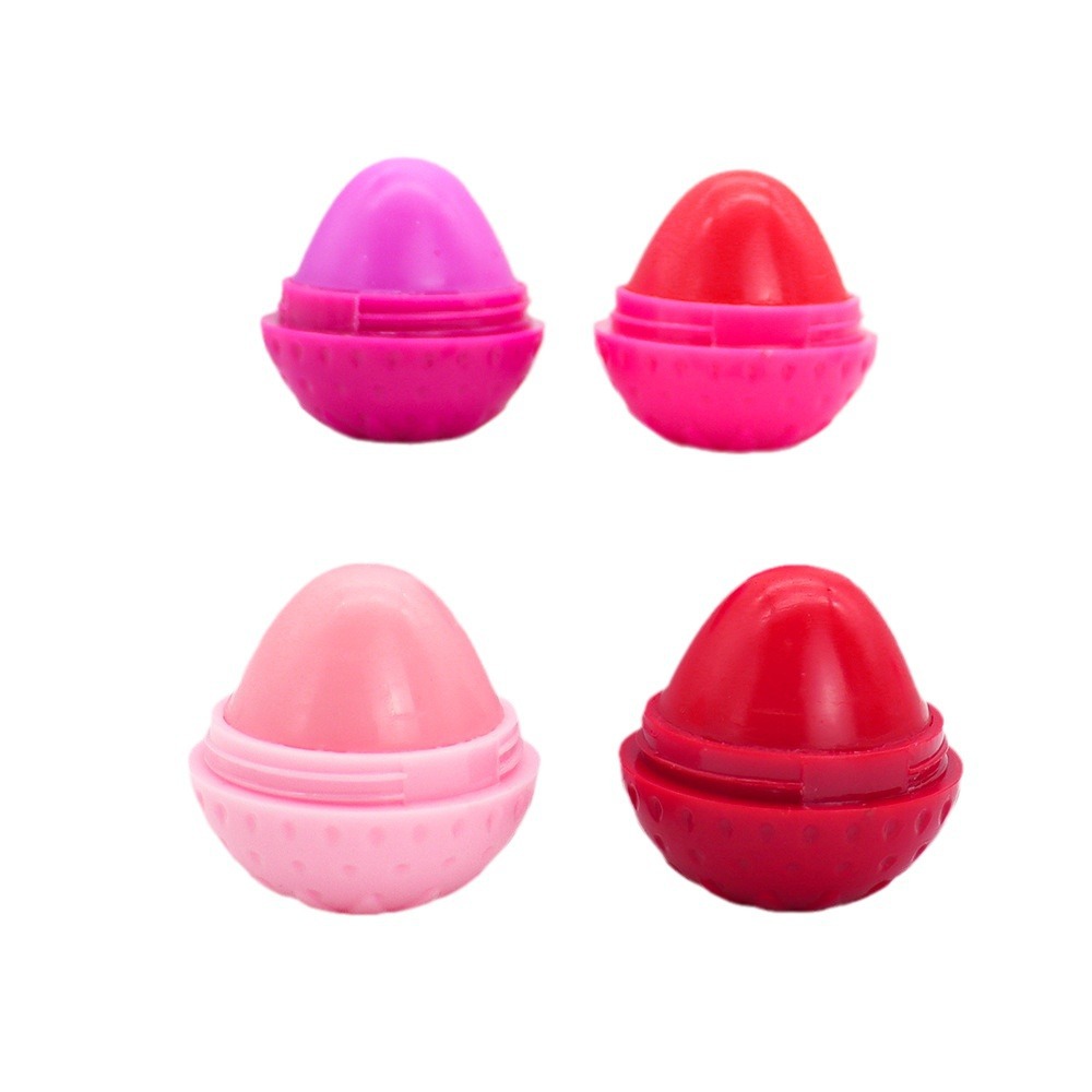 Cross-border best-selling hydrating and nourishing strawberry lip balm, moisturizing lip balm, fruit-flavored lip gloss cosmetics and makeup wholesale in Europe and America Item Picture