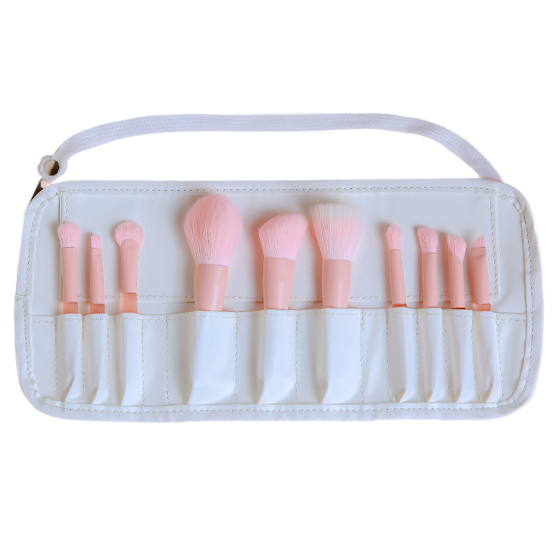 Cangzhou Soft Bristle 10 pieces, Half Pond Jelly mini Mini makeup brush set, dot color brush, Blush powder brush, Blade brush Item Picture