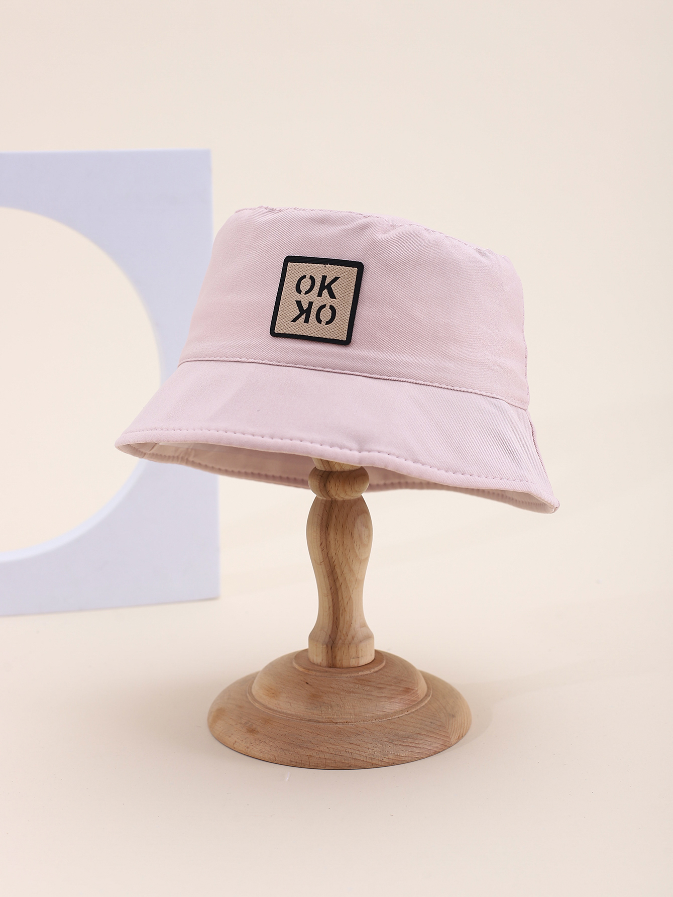 Spring and summer bestseller children 's label 🆗 One-sided fisherman hat cute cartoon classic versatile personality children' s one-sided fisherman hat with built-in drawstring on the inner side Item Picture