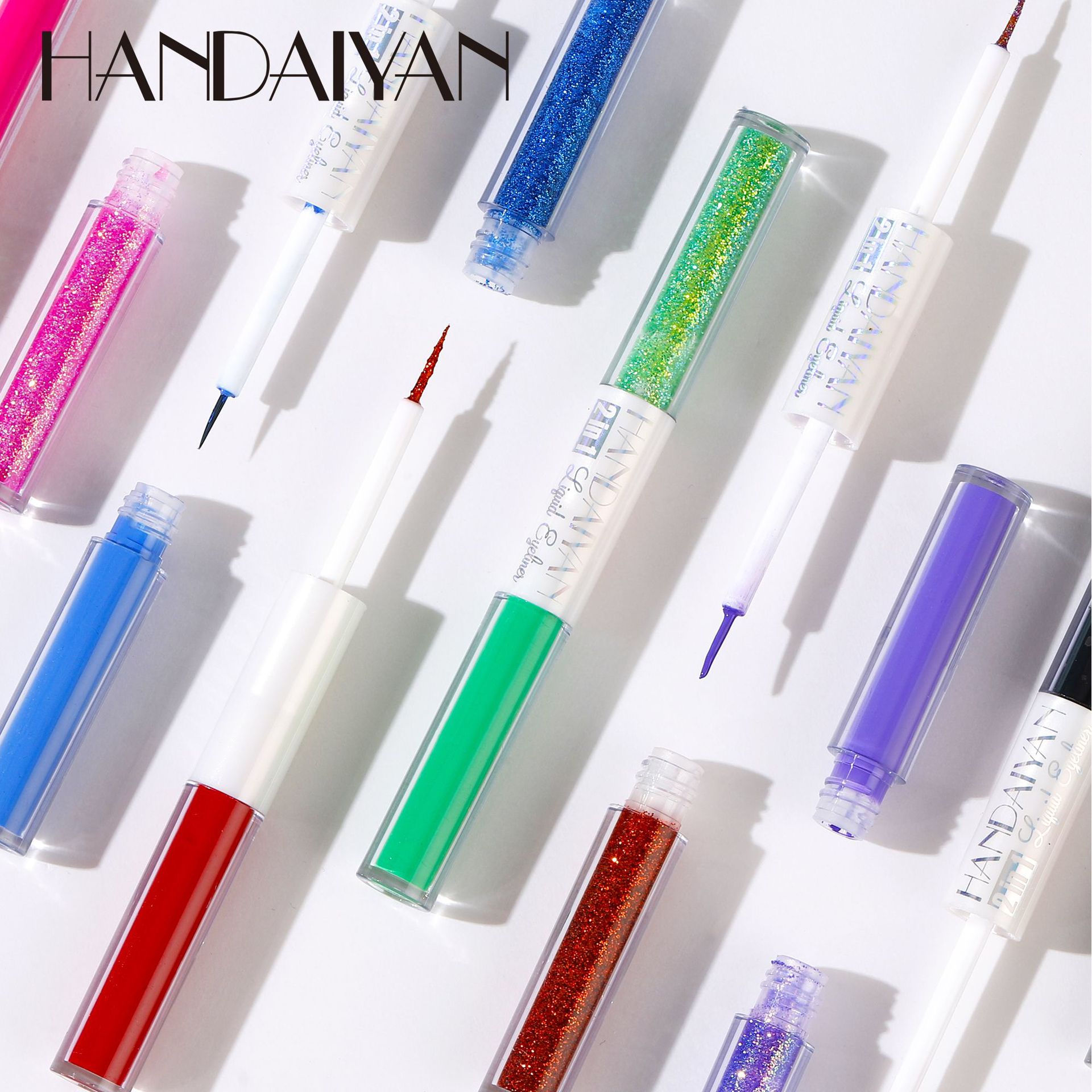 handaiyan Han Daiyan Double-headed Eyeliner Pen, extremely fine, long-lasting, waterproof and brightening eyeliner liquid Pen Set, Sleeping Silkworm Pen details Picture
