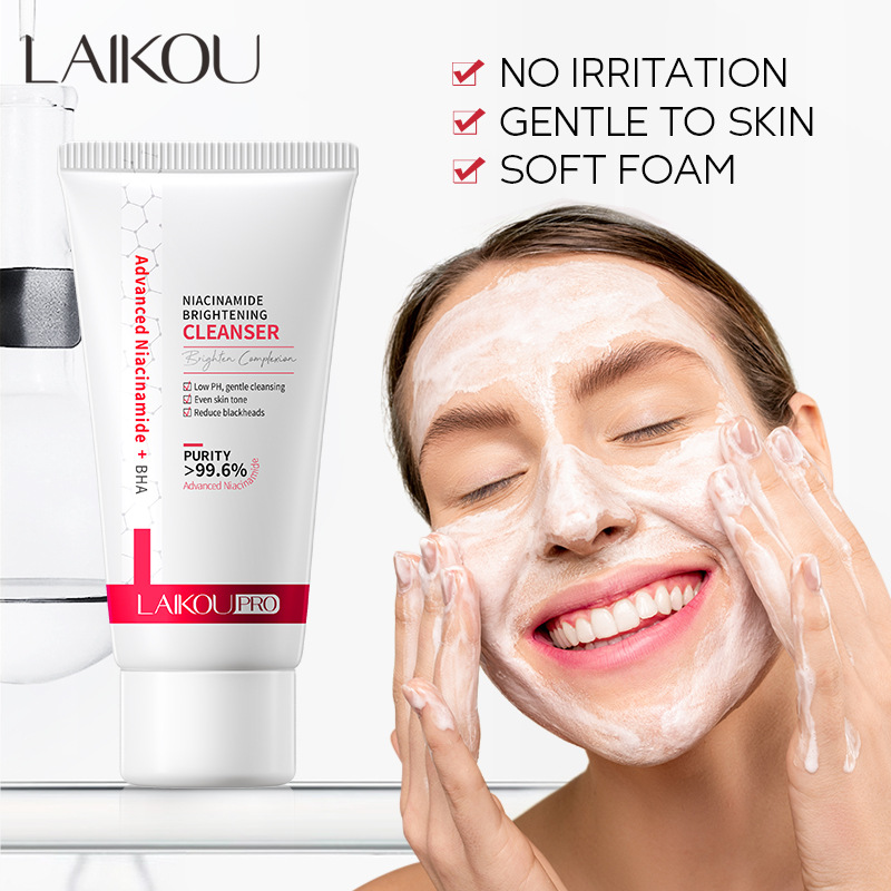 LAIKOU PRO Niacinamide Facial Cleanser 50g Cross-border Manufacturer wholesale Skin care Facial Cleanser full figure