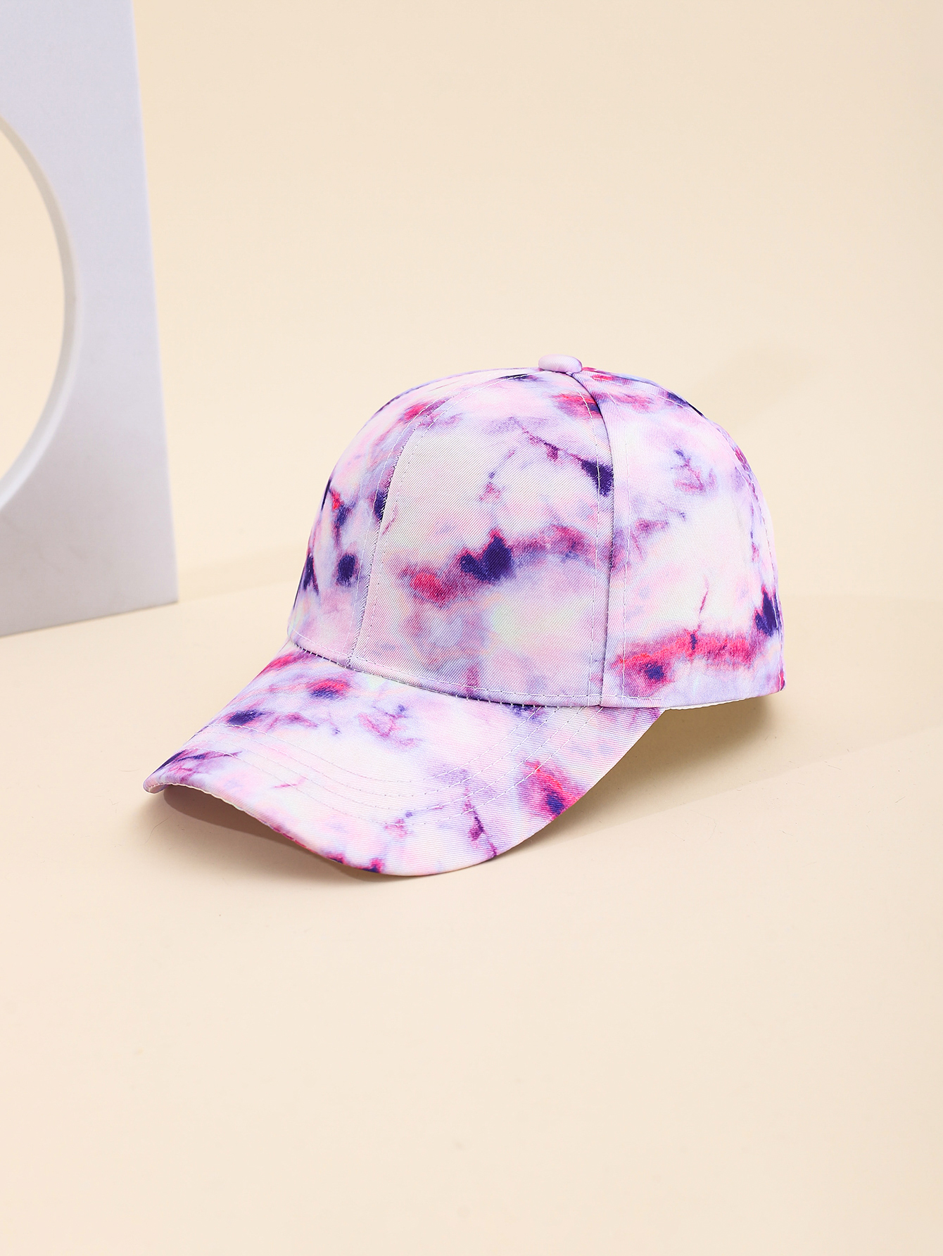 Spring and summer cross-border European and American bestsellers: Lucky four-leaf clover tie-dye graffiti gradient printed baseball caps, outdoor travel sun protection and shading adult baseball caps, adjustable for foreign trade details Picture