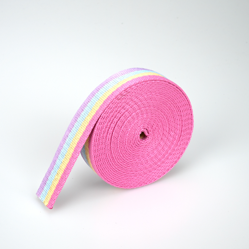 四色条纹背包带 色纱纺织  DIY材料 手工材料