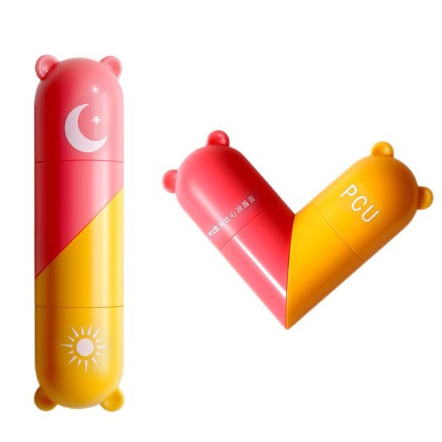 PCU Autumn/Winter Edition Heart-shaped Double-Head Moisturizing Lipstick, Heart-shaped Moisturizing Vaseline Anti-Cracking Healthy Children's Lipstick Item Picture