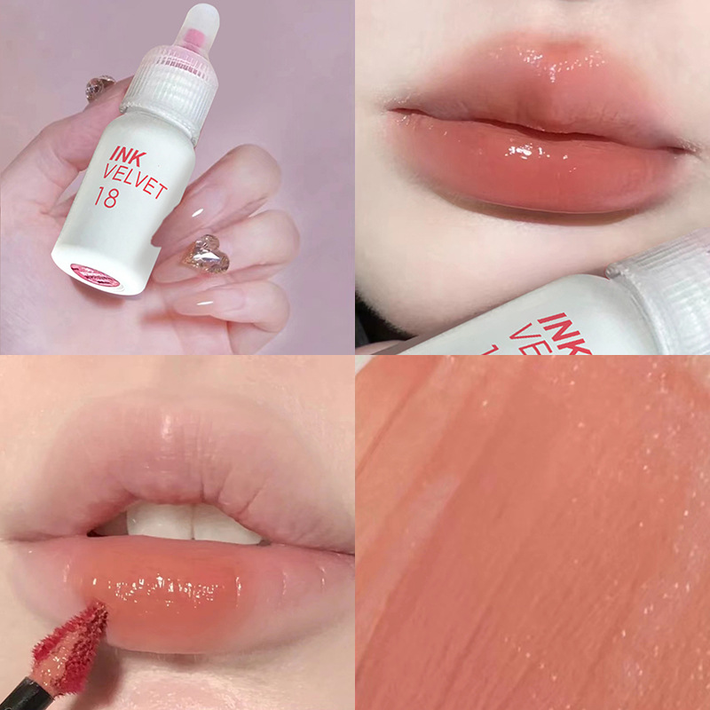 Cross-border DAIMANPU small baby bottle mirror lip gloss, water light glass jelly lip, affordable domestic milk tea lipstick lip gloss full figure